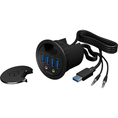 Icy Box ib-hub1403a USB-Hub (schwarz)