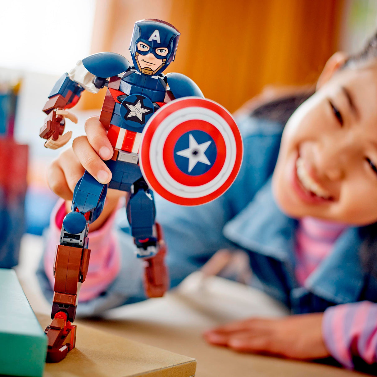 Lego Marvel – Captain America Baufigur Konstruktionsspielzeug (76258)