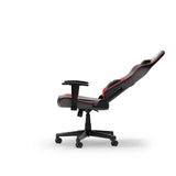 Dxracer Prince L Gaming-Stuhl aus schwarzem, rotem PVC-Leder (schwarz-rot)