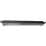 Cherry DW 9500 Slim, Desktop-Set (Schwarz Silber, EU-Layout (QWERTY), Scherenschalter, 3.000 dpi, 2,4 GHz Bluetooth 4.2)