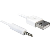 Delock Kabel USB-A Stecker > Klinke 3,5 mm Stecker 4 Pin Adapter (iPod Shuffle, 1 m)