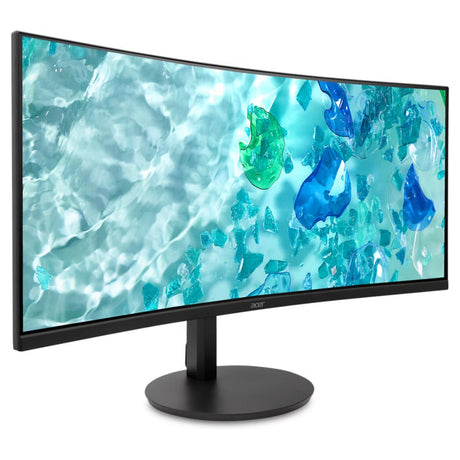 Acer Vero cb343cur j0 34 gebogener Ultrawide-Monitor (schwarz, 2x HDMI, 1x Display-Port, Audio, LAN, USB, 120 Hz)