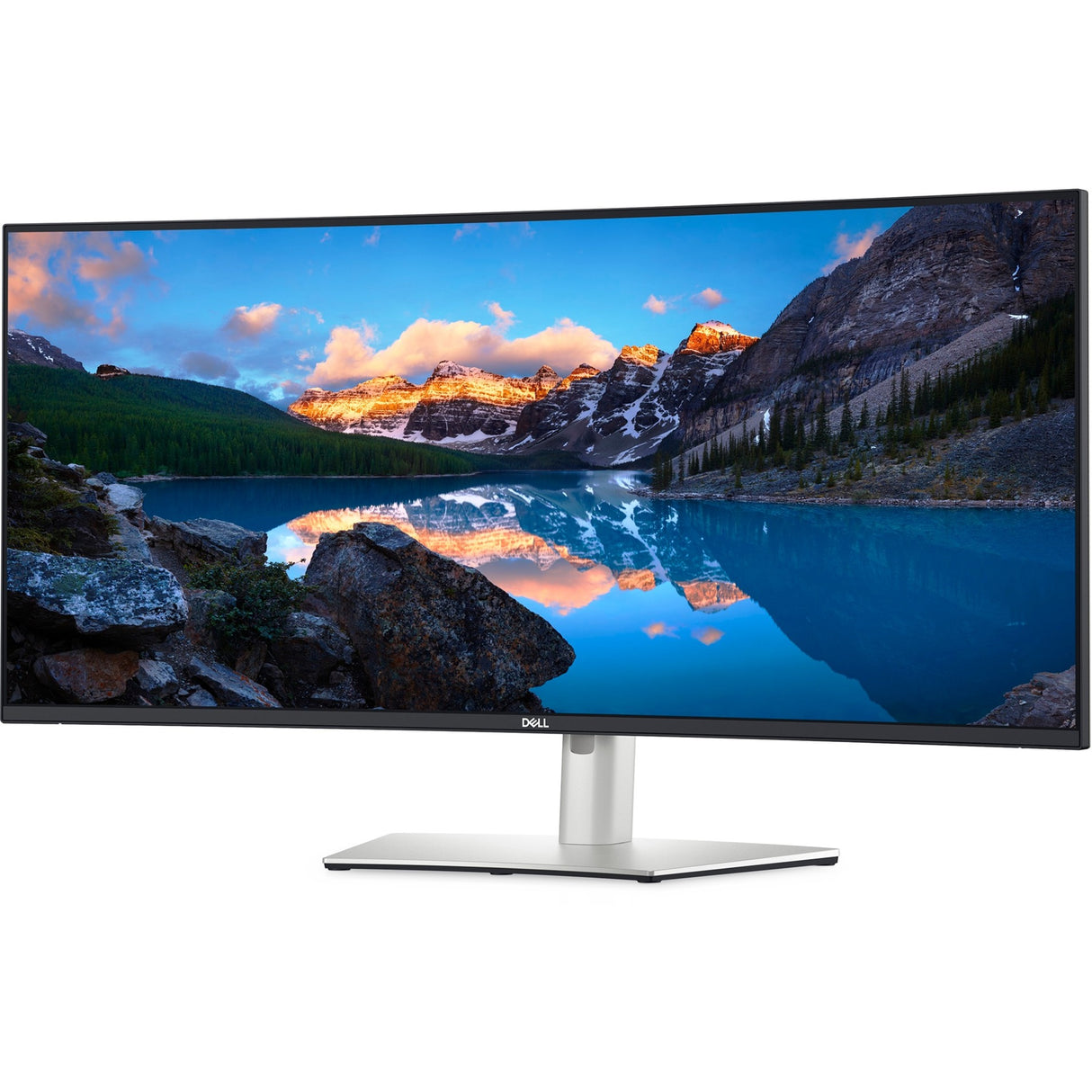 Dell ultrasharp u3824dw 38 curved ultrawide monitor (zilver zwart, 2x hdmi, displayport, 4x usb-a, 2x usb-c, rj-45)