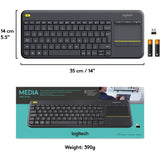 Logitech Wireless Touch -Tastatur K400 Plus
