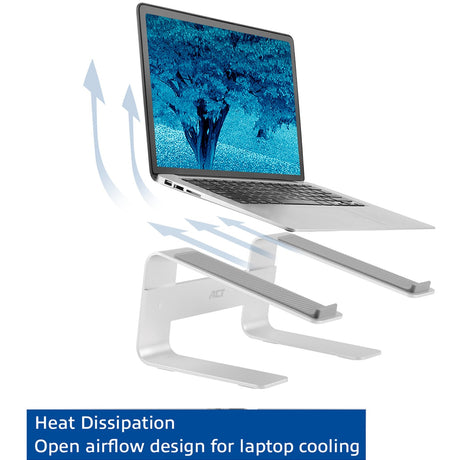 Act Connectivity Laptopständer Aluminium (Aluminium)