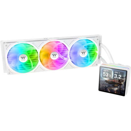 Thermaltake th360 v3 ultra argb sync aio liquid cooler - snow edition waterkoeling (wit)