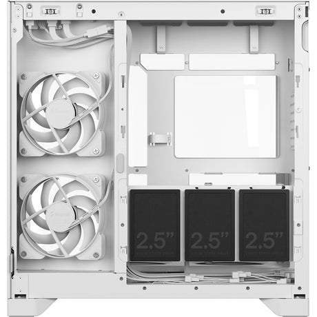 Fractal Design Pop 2 Vision RGB Midi-Tower-Gehäuse (weiß | 1x USB-A | 1x USB-C | RGB | gehärtetes Glas)