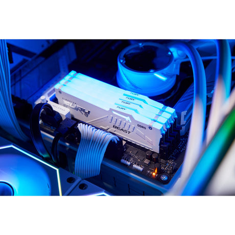 Kingston Fury 16 GB DDR5-5600 RAM (weiß, KF556C40BWA-16, Beast RGB, XMP)