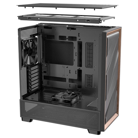 Antec Flux Se Midi-Tower-Gehäuse (schwarz | 2x USB-A | 1x USB-C)