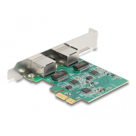Delock PCI Express X1 Karte auf 2 x RJ45 2,5 Gigabit LAN RTL8125 Netzwerkadapter