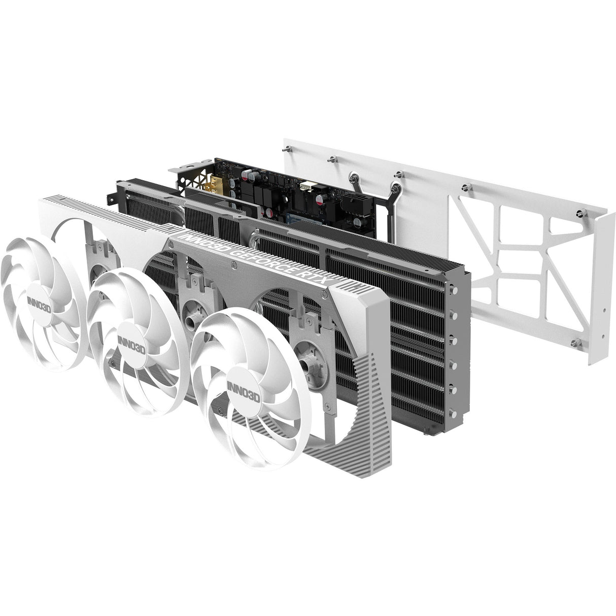 Inno3d n507t3-16d7x-176068w rtx5070ti x3 oc weiß 16gb gddr7 hdmi 3xdp