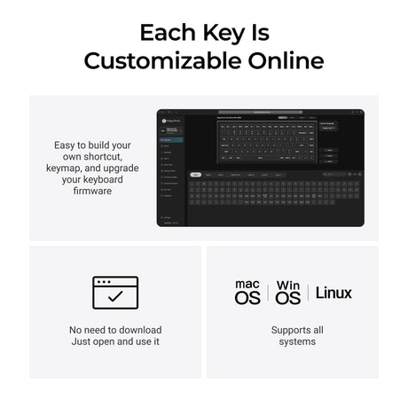 Keychron k1 ultra 8k wireless custom mechanical keyboard (zwart, us lay-out (qwerty), milk pom banana, 80% (tkl), rgb leds, lsa double-shot pbt, usb-c | 2.4 ghz | bluetooth 5.2)