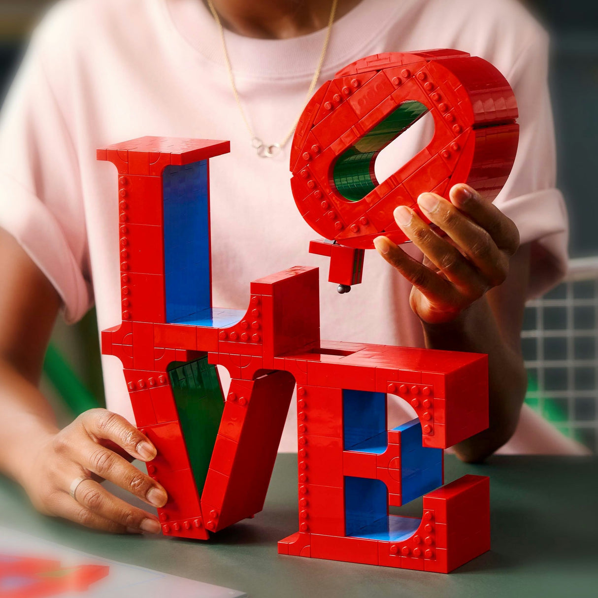 Lego Art Love Wohnaccessoire Dekoration Bausatz für Erwachsene, Valentinstagsgeschenk – 31214