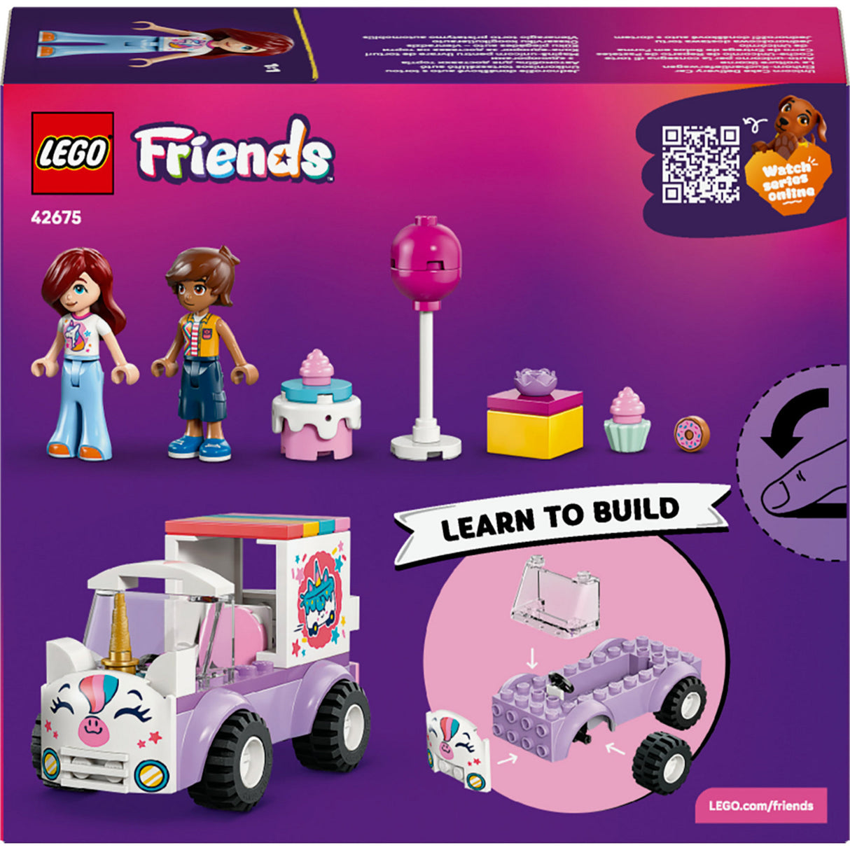 Lego Friends 42675 Einhorn-Kuchenlieferwagen