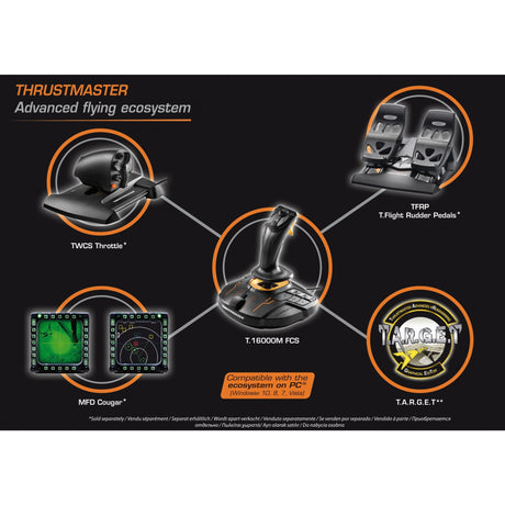 Thrustmaster t.16000m fcs Joystick (schwarz orange, PC)