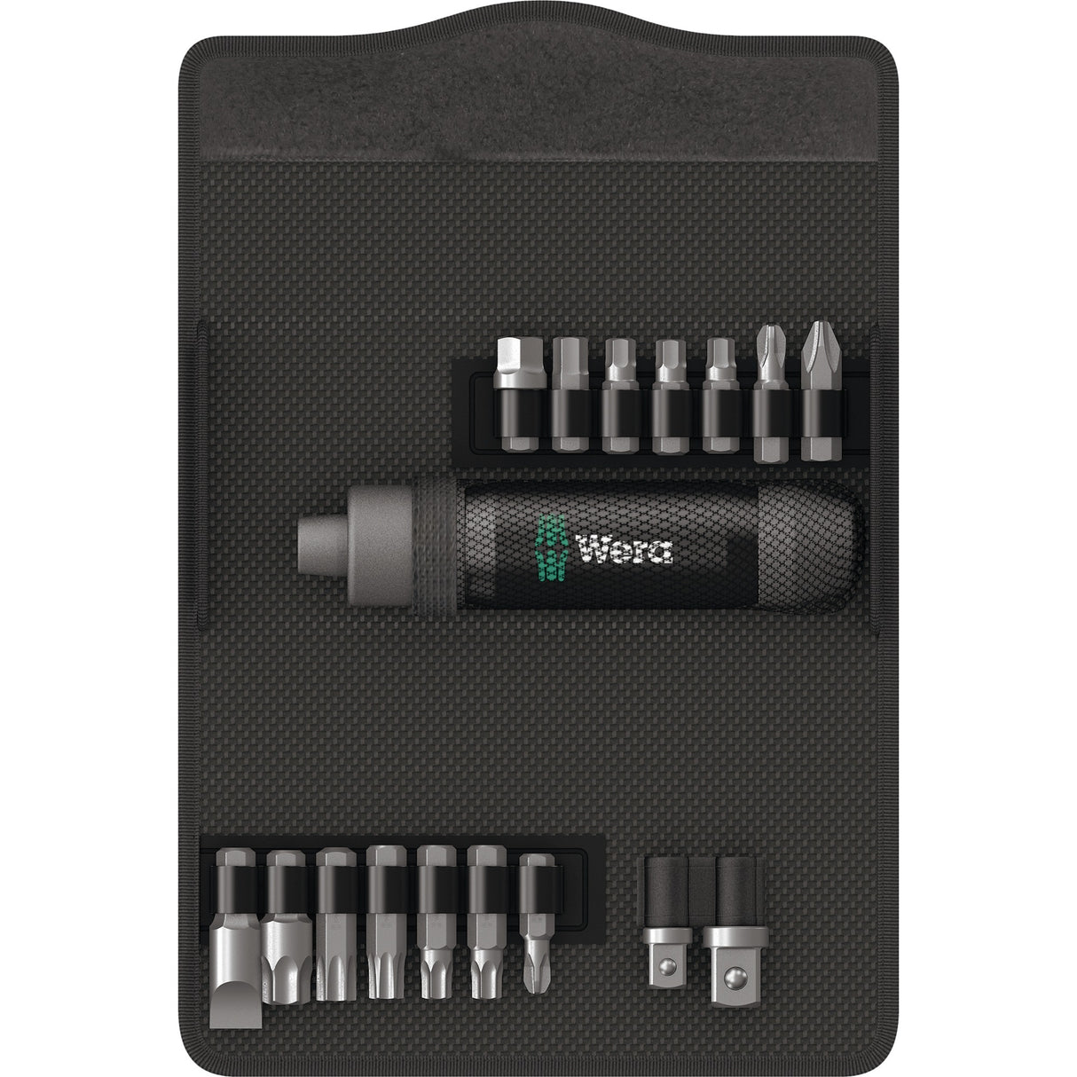 Wera 2090 17 Schlagschrauber-Set Schlagschrauber (schwarz, 17-teilig, 5 16 Innensechskant-Antrieb)