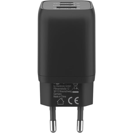 Goobay USB-C Schnellladegerät Nano (65 W) und USB-C Textilkabel (schwarz, 1 Meter)