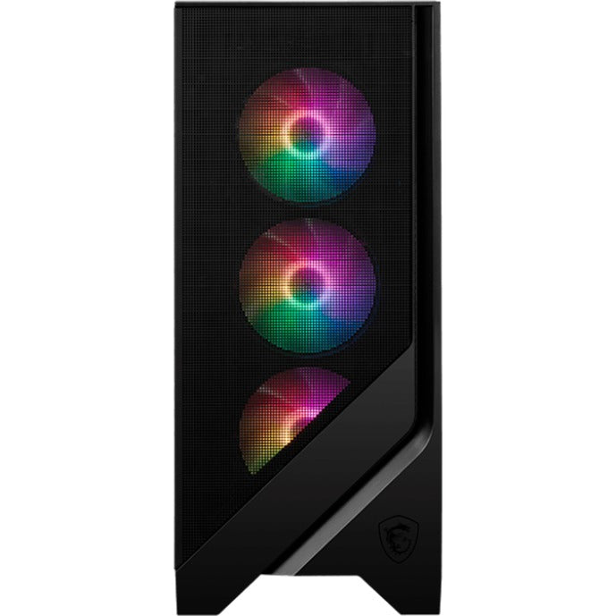 MSI Mag Forge 120A Airflow Midi-Tower-Gehäuse (Schwarz | 2x USB-A | RGB | Gehärtetes Glas)