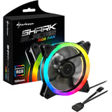 Sharkoon Shark Blades RGB-Gehäuselüfter (schwarz, 120 x 120 x 25 mm)
