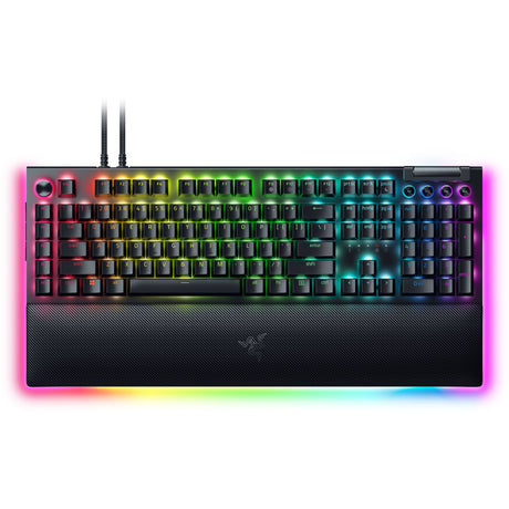 Mechanische Gaming-Tastatur Razer Blackwidow V4 Pro RGB (Schwarz, US-Layout (QWERTY), Gelb, 100 %)