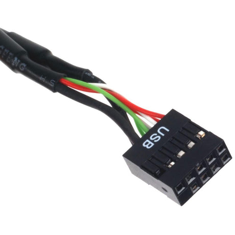 Silverstone g11303050-rt, USB 2.0 (intern) 9pin > USB 3.0 (intern) 19pin Adapter (schwarz)
