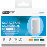 Klikaanklikuit acdb-9000c – kabellose Türklingel mit Batterien – weiß