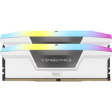 Corsair vengeance rgb 32 gb ddr5-6000 (2x 16 gb) werkgeheugen (wit, cmh32gx5m2e6000z36w, xmp 3.0)