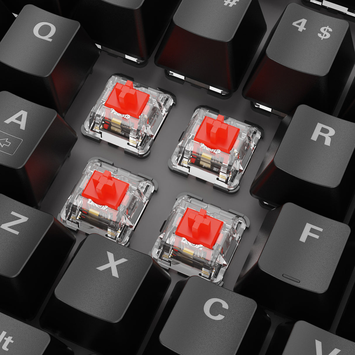 Sharkoon skiller sgk20 rgb mechanisch gaming toetsenbord (zwart, us lay-out (qwerty), huano red, 100%, rgb)