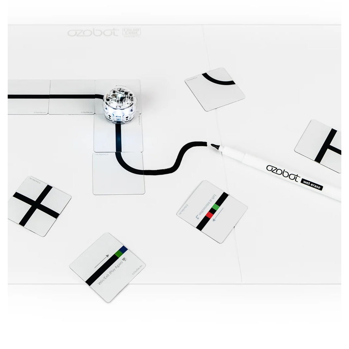 Farbcodierte Ozobot-Magnete: Basis-Roboterset