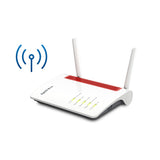Fritz! box 6850 4g edition international router (wit rood, mesh wi-fi, 4g 3g)