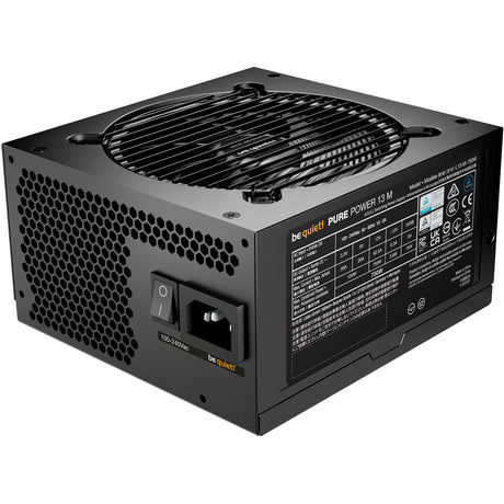 Ruhig sein! Pure Power 13 m modulares 750-Watt-Netzteil (schwarz, 1x 12V-2x6, 4x PCIe)