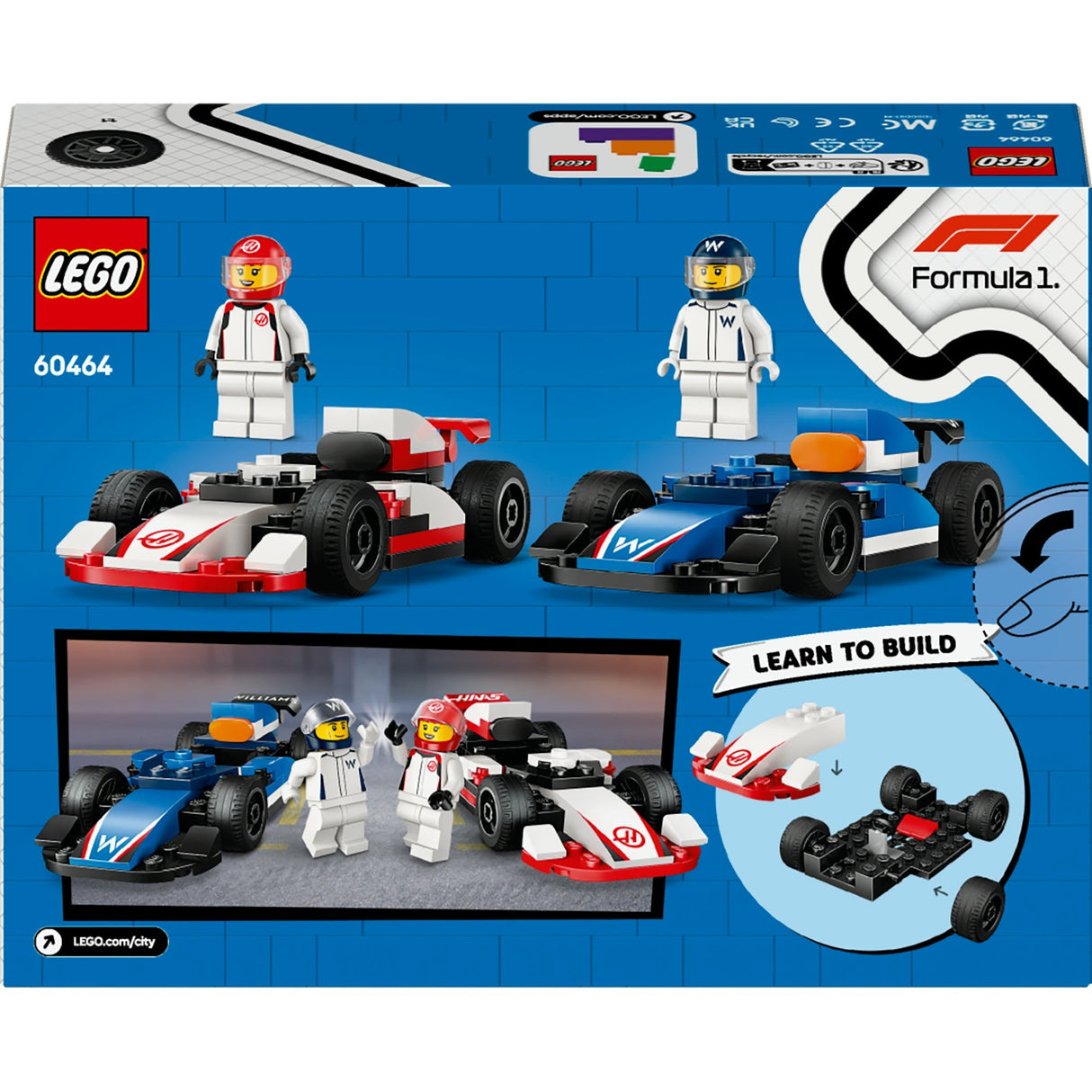 Lego City 60464 F1 Williams Racing und Hare F1-Rennwagen