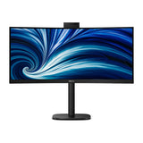 Philips 34b2u3600ch 34 curved ultrawide monitor (zwart, 2x hdmi, displayport, 3x usb-a, usb-b, usb-c, rj-45)