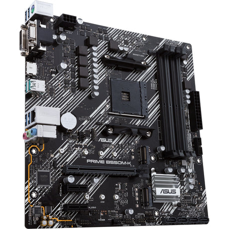 Asus Prime B550M-K Sockel AM4 Mainboard (schwarz und weiß, RAID, GB-LAN, Sound, µATX)
