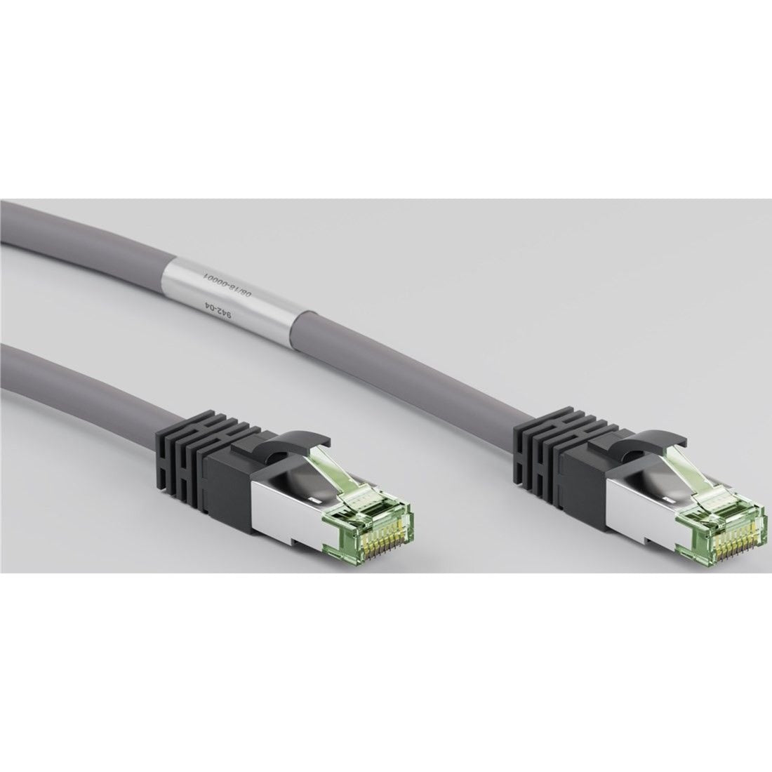 Goobay Netzwerkkabel Kat.8.1 S FTP (grau, 0,25 Meter)