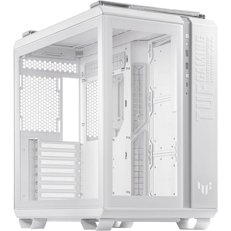 Asus TUF Gaming GT502 Midi-Tower-Gehäuse (weiß | 2x USB-A | 1x USB-C | gehärtetes Glas)