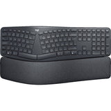 Logitech K860 Ergo-Tastatur (schwarz, 100 %, Bluetooth, US-internationale ISO)