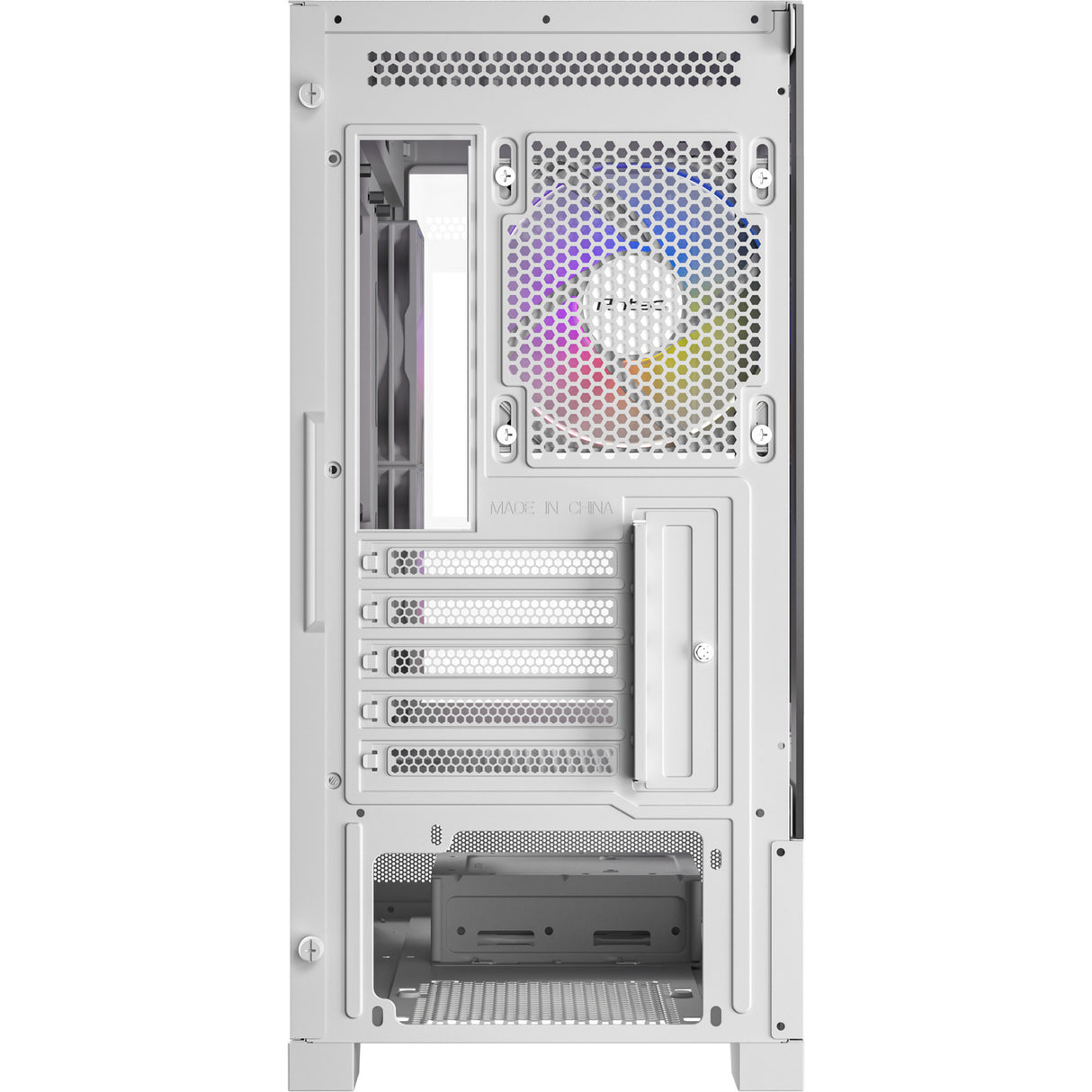 Antec cx500m argb Mini-Tower-Gehäuse (weiß | 2x USB-A | 1x USB-C | gehärtetes Glas)