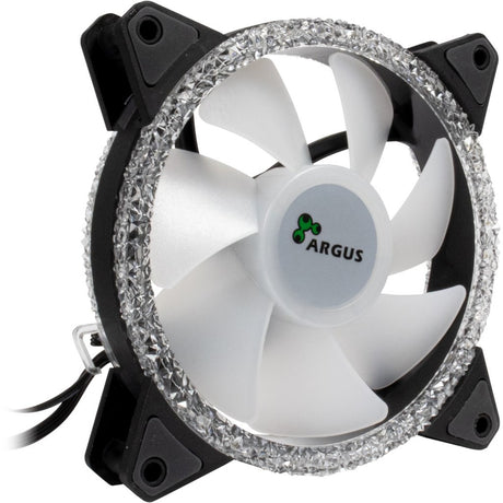 Inter-Tech Argus RS-07 RGB Set120x120x25 Gehäuselüfter (schwarz, 3 Stück, 120 x 120 x 25 mm, PWM)