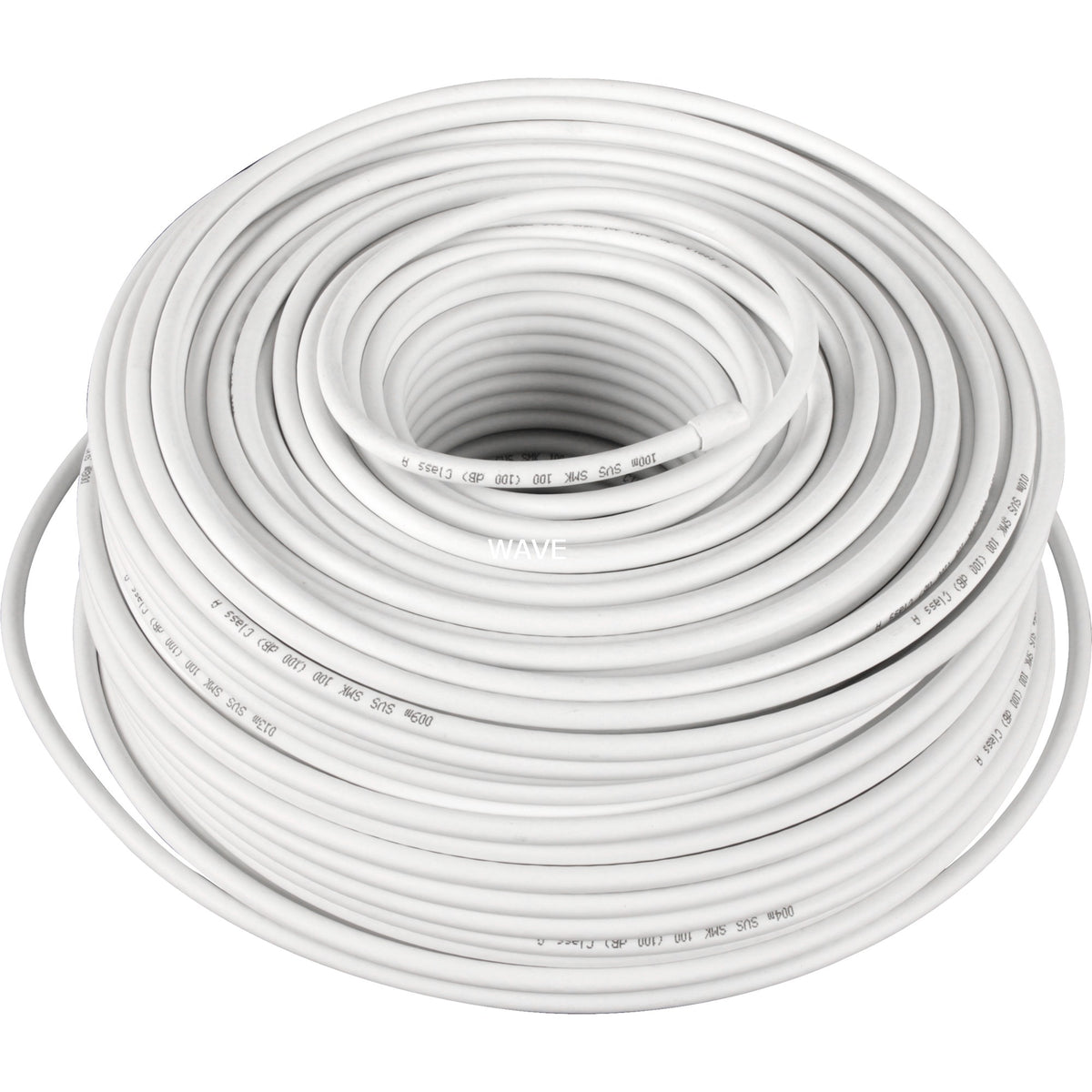 Goobay Koaxial-Ringkabel (weiß, 100 Meter)