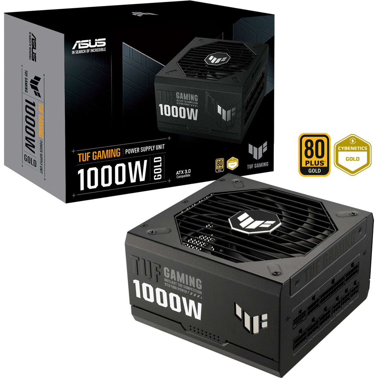 Asus TUF Gaming Gold modulares 1000-Watt-Netzteil (schwarz, 1x 12VHPWR, 4x PCIe)