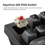 Keychron q3 ultra-m3 8k wireless custom mechanical keyboard (zwart, us lay-out (qwerty), silk pom brown, 80% (tkl), rgb, hot swap, 8k, 2.4 ghz | bluetooth 5.2 | usb-c)