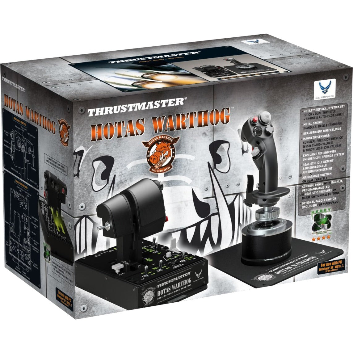 Thrustmaster Thrustmaster Hotas Warthog Joystick und Gas