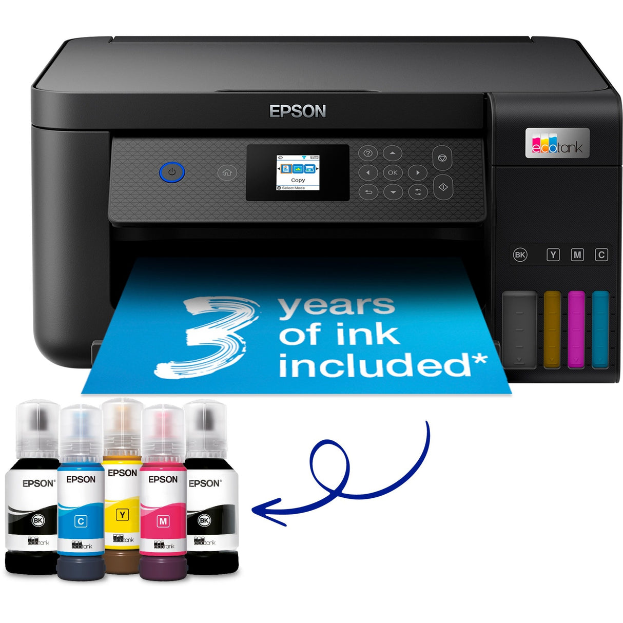 EPSON ECOTANK ET-2850 A4 Multifunktional Wi-Fi-Drucker