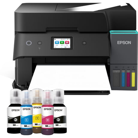 Epson ecotank et-4950 All-in-One-Tintenstrahldrucker (Schwarz, Fax, Scannen, Kopieren, WLAN, inklusive bis zu 3 Jahre Tinte)