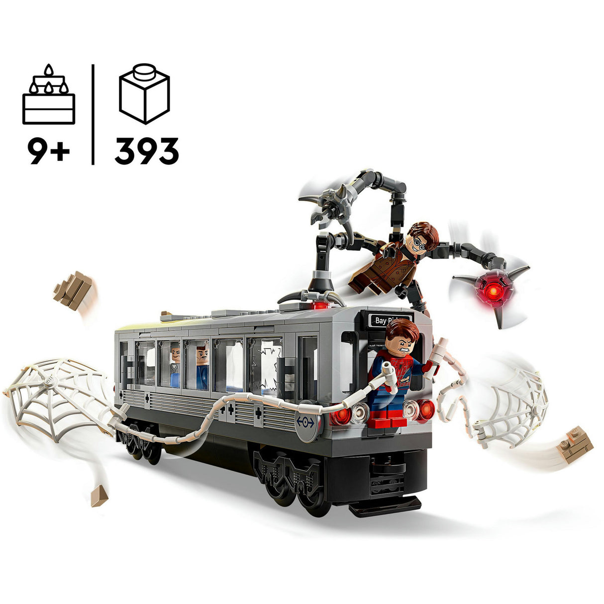Lego Superhelden Marvel 76321 Spider-Man vs. Doc Ock Metro-Szene