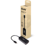 Club 3D USB-C 3.2 Gen1 > RJ-45 2,5 Gbit/s Adapter (schwarz, 0,16 Meter)
