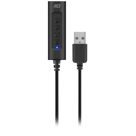 Act-Konnektivität USB-A externe Soundkarte (schwarz)