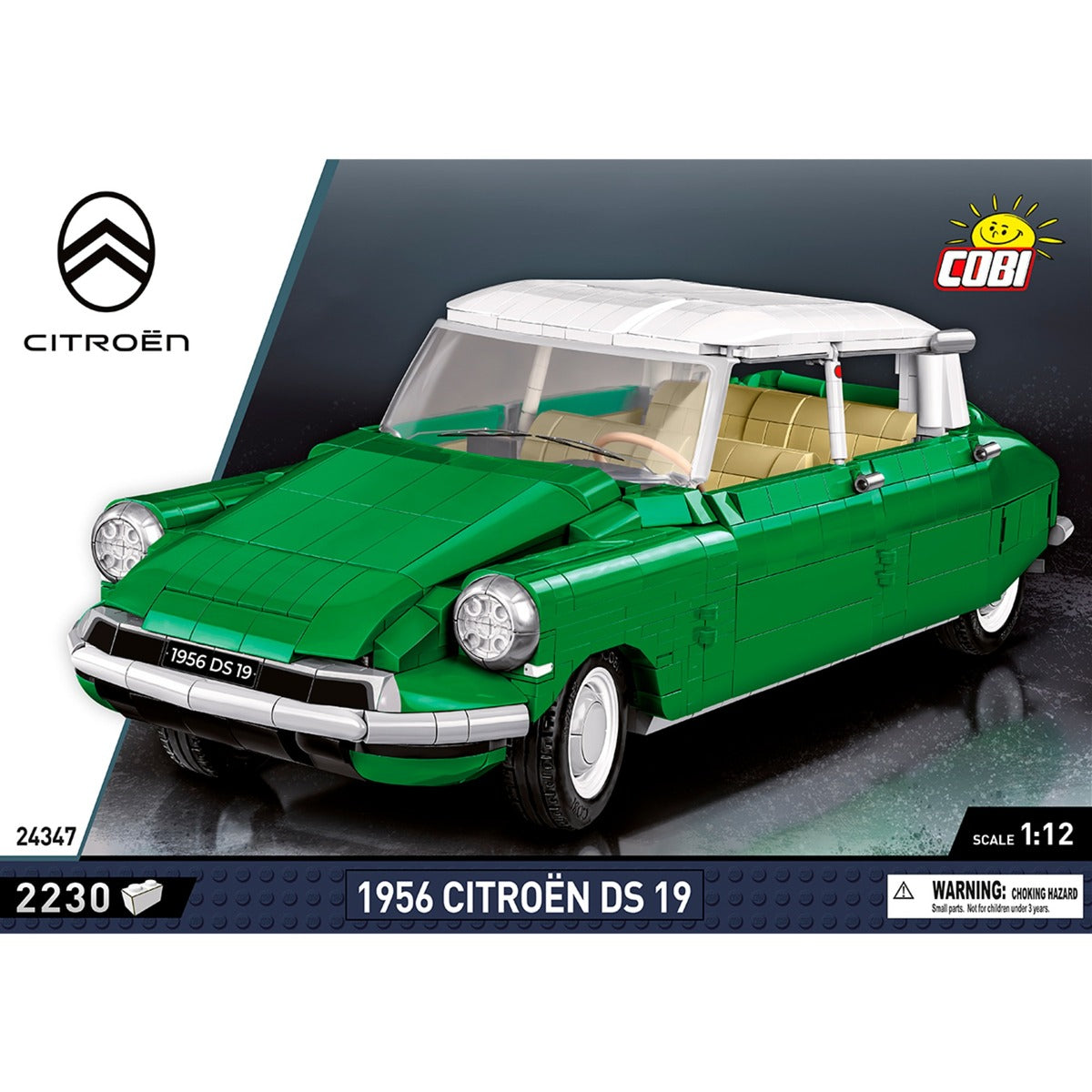 Cobi citroen ds 19 1956 constructiespeelgoed (schaal 1:12)