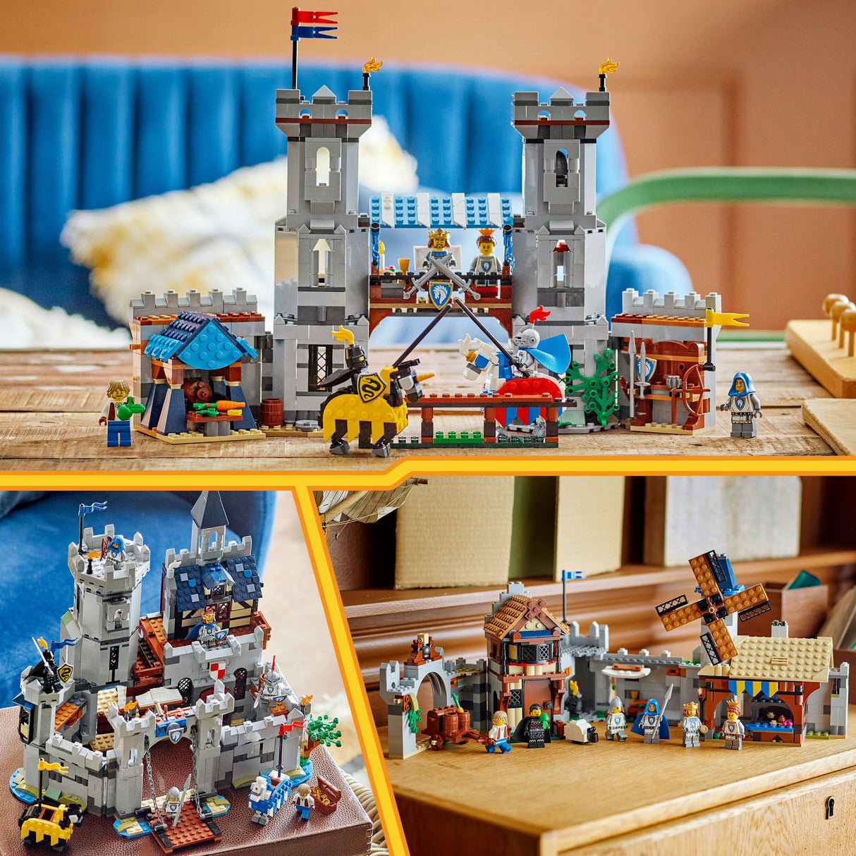 Lego Creator 31168 mittelalterliche Burg mit Rittern zu Pferd